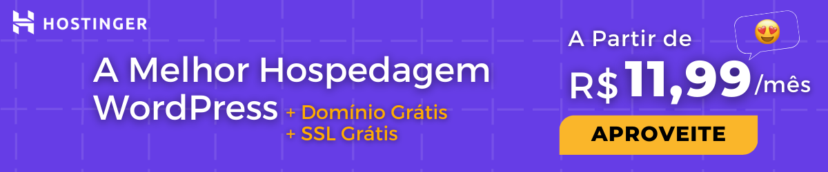 Banner de Anúncio Hostinger